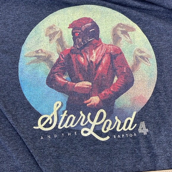 Star Lord Raptor Squad Tee Sz M gray - Picture 7 of 7